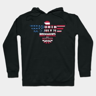 Red White and Blue Independence Day of United States Hoodie